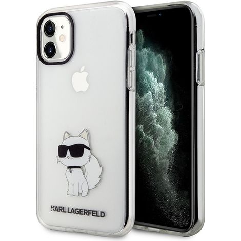 Karl Lagerfeld KLHCN61HNCHTCT iPhone 11/ Xr 6.1 transparentes Hardcase Ikonik Choupette (1/5)