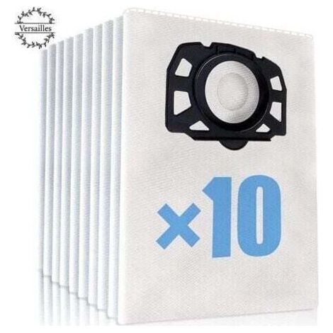 10 Sacs Aspirateur pour Karcher WD4 WD5 WD6 , adapté pour Karcher MV4, MV5, MV6 aspirateur eau et poussière 2.863-006.0 (1/4)