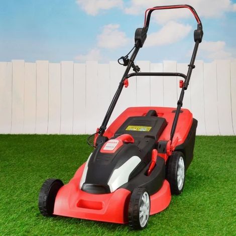 Tondeuse électrique filaire 1800 W – Largeur de coupe 42 cm – Hauteur de coupe réglable 25-85 mm – Bac 50 l – Moteur TURBO – Hecht