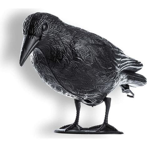 Simulation corbeau noir, répulsif contre les pigeons, répulsif contre les pigeons en plastique, répulsif contre les oiseaux, lutte antiparasitaire naturelle,pour la décoration de bureau à domicile (1/4)