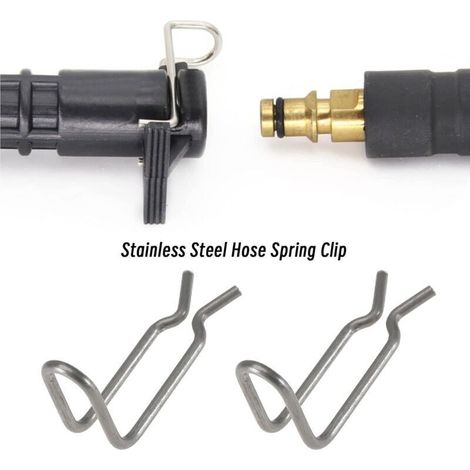 5pcs Pinces à Ressort pour Nettoyeur Haute Pression 50372210 Compatible avec Karcher K3 K4 K5 K6 K7 Tuyau de Nettoyeur Haute Pression en Acier Inoxydable 304