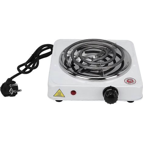 1000W ménager mini portable électrique réchaud chauffe chauffage assiette blanc UE (1/5)