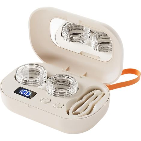 Kit étui pour lentilles de contact Appareil électrique à ultrasons portable (1/5)