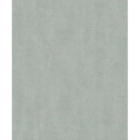 Papier peint uni effet toile lin vert d'eau (1/2)