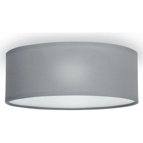 Deckenlampe CEILING DREAM, Stoff Grau / Abdeckung satiniert, Ø 30cm (1/5)