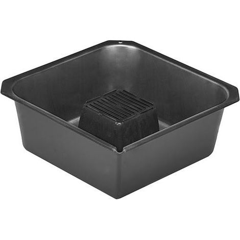 Bac de vidange d'huile noir 6 litres 350x350x135mm