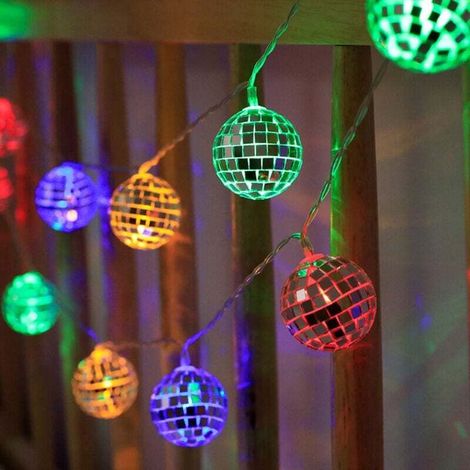 Outdoor string lights, 20 LEDs, 3 m, battery-powered, ideal for indoors, outdoors, the garden or the terrace (1/3)