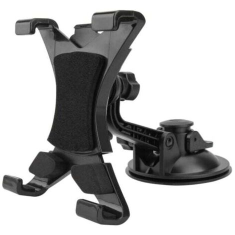 Support de tablette de voiture, support de tablette de voiture réglable à 360 degrés avec ventouse puissante (noir) (1/5)