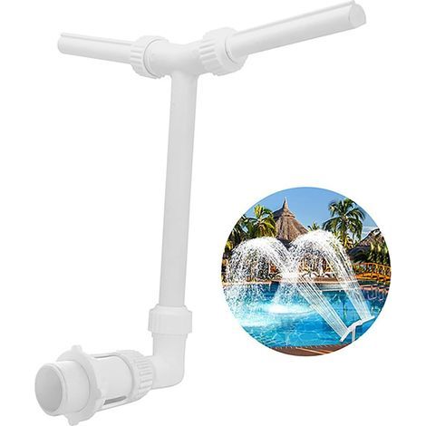 Fontaine à eau à ble jet, fontaine à arrosage réglable, compatible avec les accessoires à filetage 1,5, fontaine de piscine adaptée aux jardins de cour, piscines intérieures et extérieures (1/5)