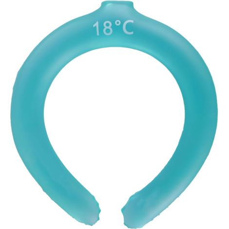 Bandeau rafraîchissant pour le cou - Tube de refroidissement réutilisable et respirant pour l'été - Bleu