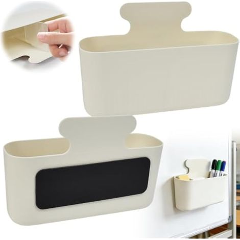 Lot de 2 Grands Rangements Magnétiques Muraux 22cm – Cloisons Amovibles pour Stylos, Marqueurs, Épices Boîte de Rangement Pour Réfrigérateur, Tableau Blanc ou Armoire (1/5)