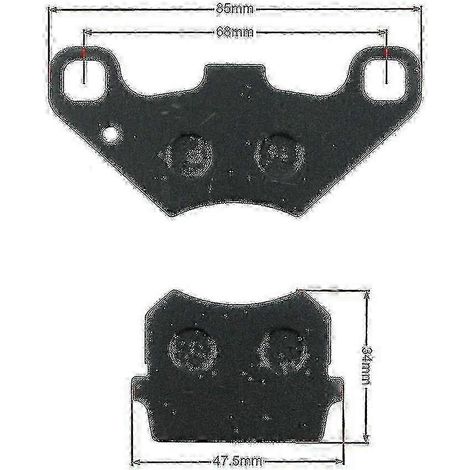 Bremsbeläge für 50ccm 70ccm 90ccm 110ccm 125ccm 150ccm 200ccm 250ccm ATV Quad Highway
