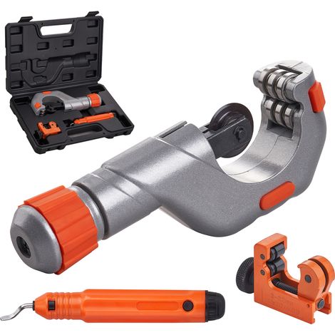 Mophorn 3-teiliges Rohrschneider-Set – Hochleistungs-Rohrschneider 3/16"-2" Außendurchmesser, Mini-Rohrschneider 1/8"-7/8" und Entgratungswerkzeug, professionelles ultimatives Rohrschneider