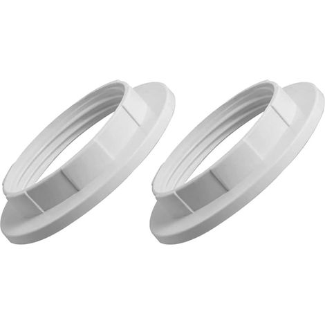 Anneau réducteur d'abat-jour, adaptateur de rondelle d'abat-jour E14, convertisseur, ampoules à vis en plastique, support de lampe, douille à verrouillage par rotation, anneau de remplacement (1/5)