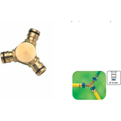 UNIFLEX 802192 - RACCORDO TRIPLICE PROFESSIONAL 15 MM