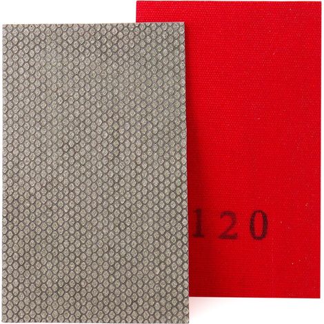 papier de verre diamant feuille de polissage papier de ponçage abrasif grain 120 pour pierres de céramique de verre (1/5)