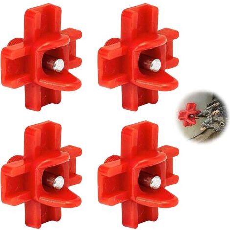 Abreuvoir Automatique pour Tétine, Tetine Abreuvoir Poule, Abreuvoir pour Poulets Deau, Abreuvoir pour Poules à Gouttes, Buveurs d'Eau de Poulet en Plastique, pour Poulet Oiseau Caille 4 Pièces H108 (1/5)