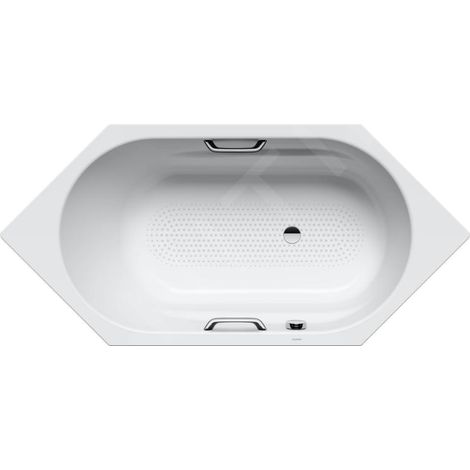 Baignoire Vaio Duo Star 6 blanc alpin entièrement antidérapante 190x90cm