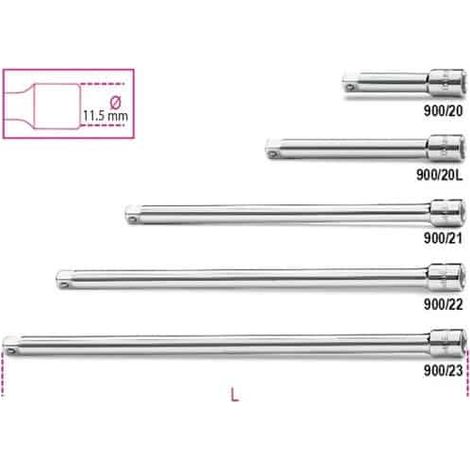 BETA Rallonge carré mâle et femelle 1/4" - 9008 - 250 mm