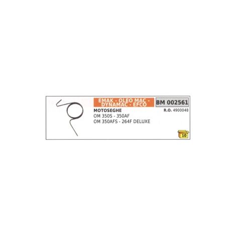 Molla saltarello avviamento compatibile EMAK motosega OM 350S - 350AF  4900048