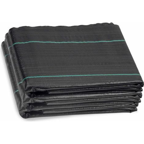 Tissu de paysage 2m X 5m, barrière contre les mauvaises herbes, tissu de jardin, tapis de jardinage (1/5)