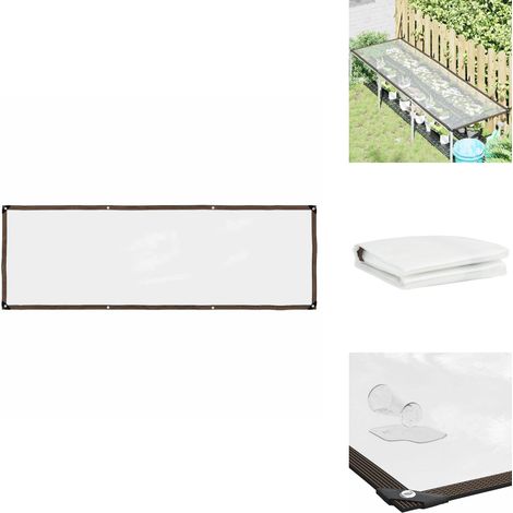 Bâche transparente avec œillets 1x3 m polyéthylène - Bâche Transparente - Bâches Transparentes - Bâche Claire - Bâche Transparente Robuste (1/5)