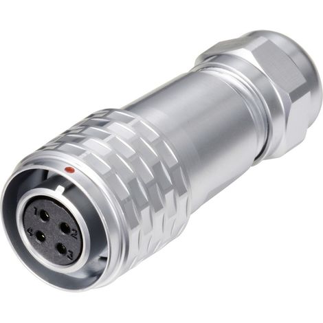 Weipu SF1210/S4 I Rundstecker Kupplung, gerade Gesamtpolzahl: 4 Serie (Rundsteckverbinder): SF12 1