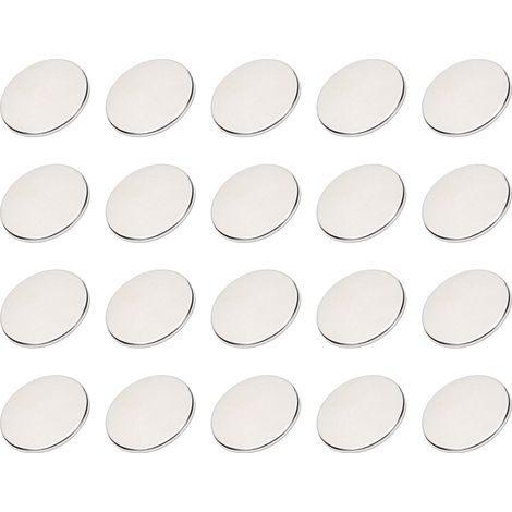 20 Aimants Néodyme Ronds Puissants, Aimants Ultra-Forts Multifonctionnels pour Frigo, Tableau Blanc, Usage Quotidien (1/5)