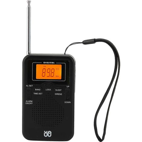 Radio de poche portable, récepteur radio numérique AM/FM avec longue portée et autonomie exceptionnelle. (1/4)