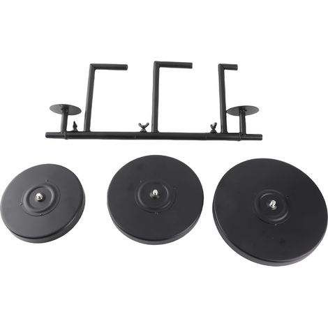 Étagère murale pivotante pour plantes, à 3 niveaux, noire, avec support pour plantes, idéale pour le salon et la décoration intérieure. (1/5)