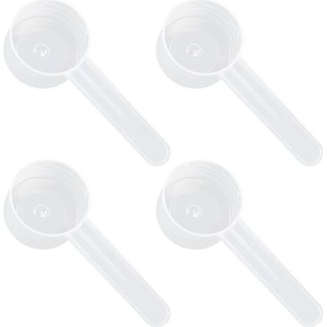 4 Cuillères Graduées Transparentes. Cuillère Doseuse en Plastique pour 10 g De Poudre Solide Ou 20 ML De Liquide,Cuillere Doseuse Cafe Cuillere Doseur Cuillère Mesure (1/5)