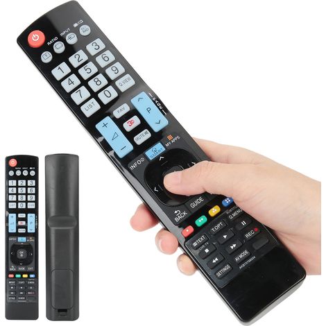Télécommande universelle de remplacement pour téléviseurs LG, compatible avec les modèles 42LA6620 et AKB73756502. (1/5)
