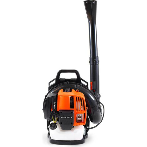 Soffiatore a Zaino 2 Tempi 52cc 1.5Kw Semi-Professionale schienale ergonomico con tracolle imbottite Max-Comfort e velocità di soffiaggio foglie fino a 280Km/h