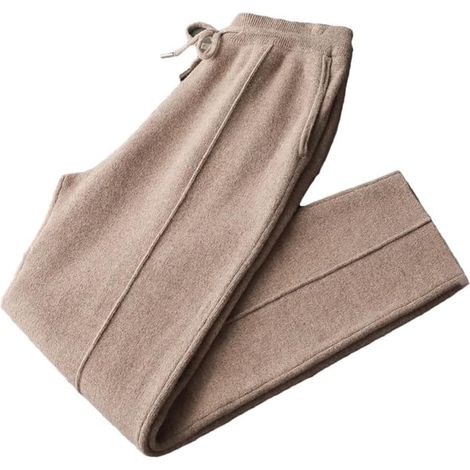 Herrenhose aus 100 % Merinowolle – Herbst und Winter – Warm – Elastischer Bund – Lässige Basic-Hose (1/5)