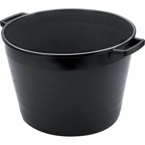 Cubo cajon redondo 40 lt para escombros mezcla mortero de cal 33x47 cm