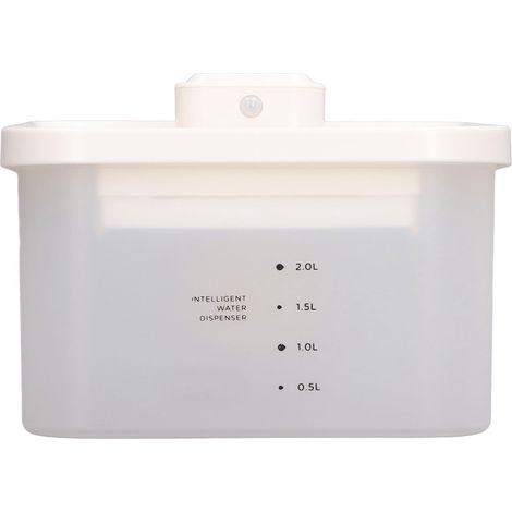 Kabelloser Trinkbrunnen für Haustiere mit automatischem Sensor, ultraleisem Betrieb, intelligenter UV-Reinigung und weißer Farbe. (1/5)