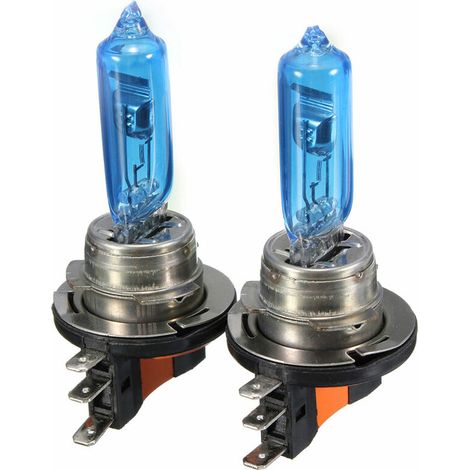 Una coppia di lampadine per fari di auto (blu) (1/5)