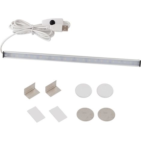 Lampe Led Rechargeable Usb - Métal Avec Aimant - 3 Modes D éclairage - Pour Bureau Et Placard - 1 Pièce (1/5)