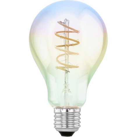 Lampe LED E27 dimmable, filament vintage spirale, ampoule Edison (1/5)