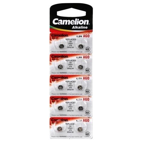 Pile bouton pour montre 1 5v-12mah lr521/ag0 (10 pcs/bl)