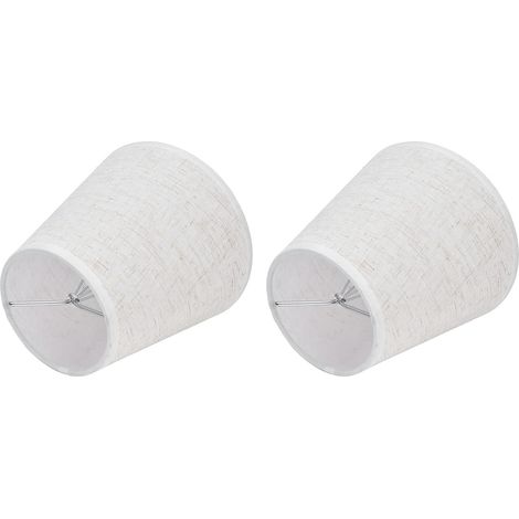 Pieces on Lampshade, Fabric Lampshade Cover with Good Light Transmission and Safe Design, for E14 Screw-in Chandelier Bulb, Table Lamp and Chandelier (PT09) (1/5)