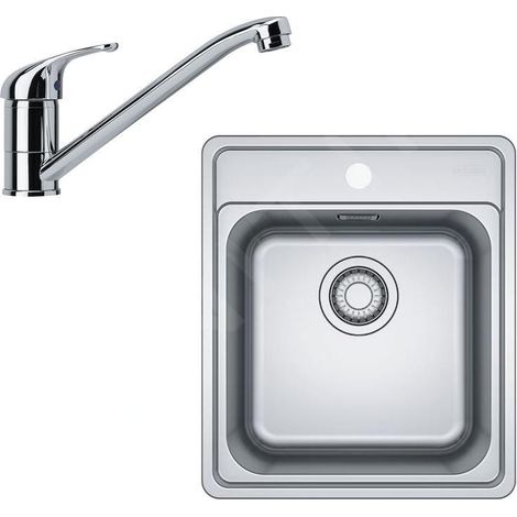 Franke Colonnes - Set de cuisine N88, évier en inox  BCX 610-42 + robinet FB 250.031, chrome 101.0700.671 (1/4)