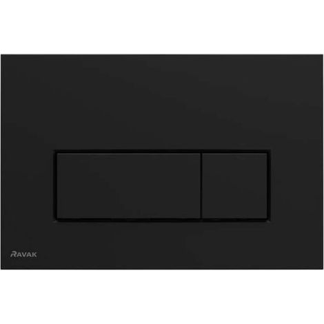 Ravak Uni Slim - Betätigungsplatte, schwarz matt X01744 (1/3)