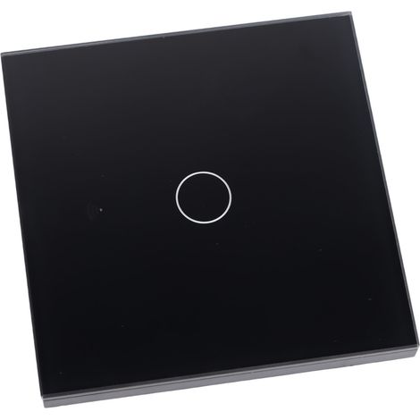 Interrupteur Wi-Fi sans fil avec commande RF433, temporisation et compte à rebours, interrupteur tactile intelligent universel 90-250 V, noir (1/5)