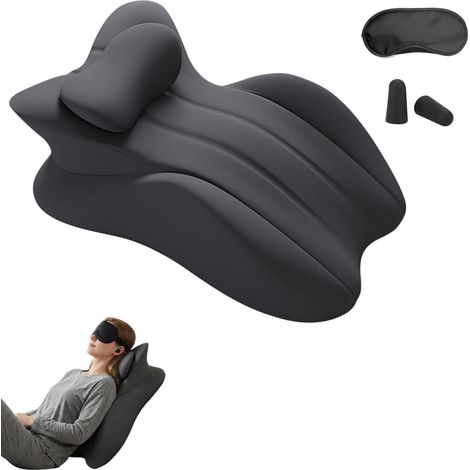 Oreiller Ergonomique en Mousse Mémoire avec Masques de Nuit (1/5)