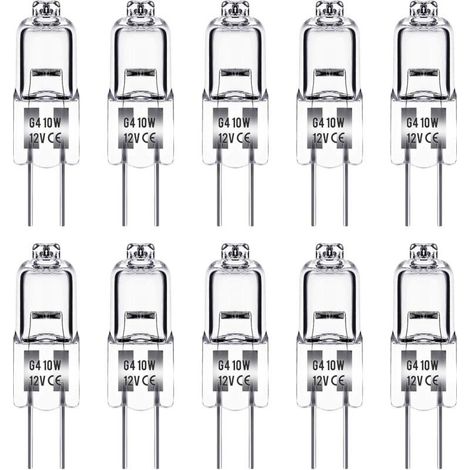 Ampoule spécifique, Ampoule G4 12V 10W, lot de 10 (1/5)