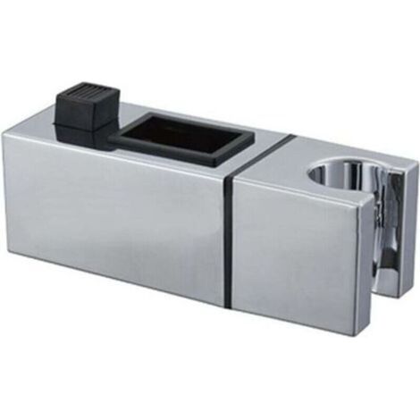 Support de douche pour tête de douche - Support de douche carré - Standard - 30 x 15 mm - Support de douche ABS chromé (1/2)