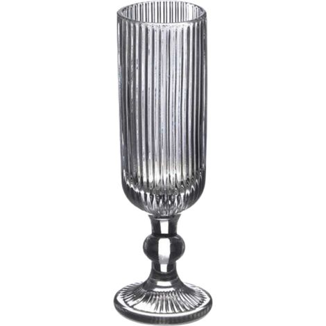 Copa de champán gris acanalada de 160 ml (1/5)
