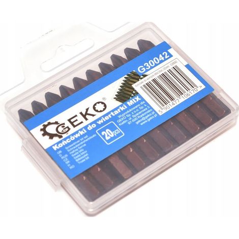 Schraubendreher Bits Set Geko basic 20 Stück 25 mm (1/3)