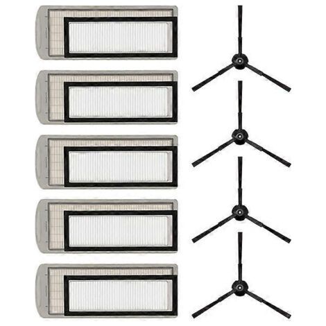 Brosses latérales de rechange, filtres HEPA et chiffon de nettoyage pour aspirateur robot Narwal J1 YJCC001-1. Accessoires et pièces de nettoyage pour aspirateur robot Narwal J1 YJCC001-1.